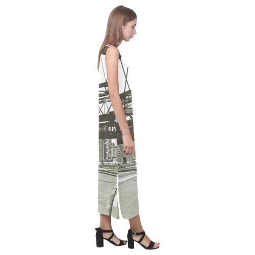 Wuppertal Schwebebahn Phaedra Sleeveless Open Fork Long Dress (Model D08)