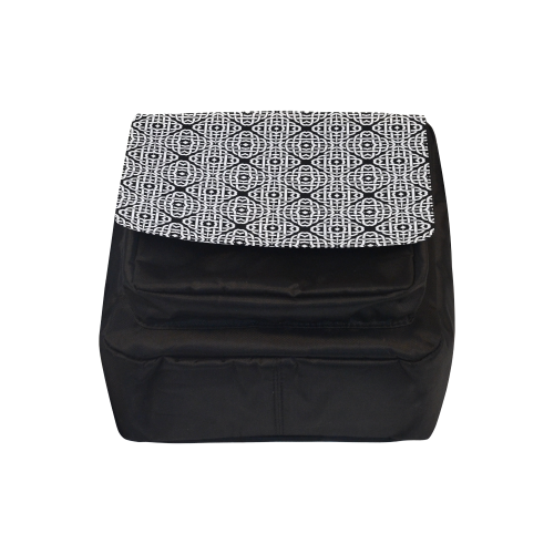 CELTIC KNOT pattern - black white Crossbody Nylon Bags (Model 1633)