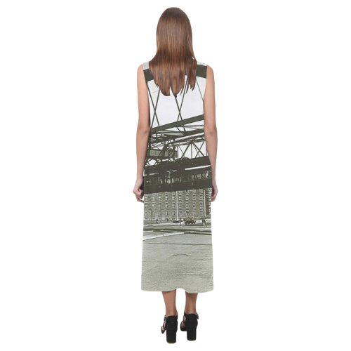 Wuppertal Schwebebahn Phaedra Sleeveless Open Fork Long Dress (Model D08)