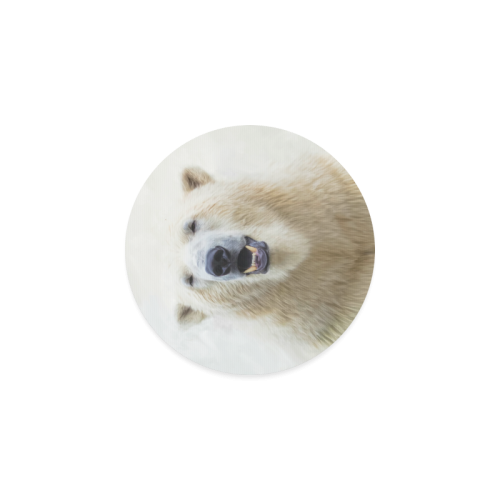 Cute  Zoo Polar Bear Round Coaster