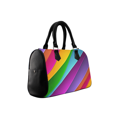 Layered Rainbow Boston Handbag (Model 1621)