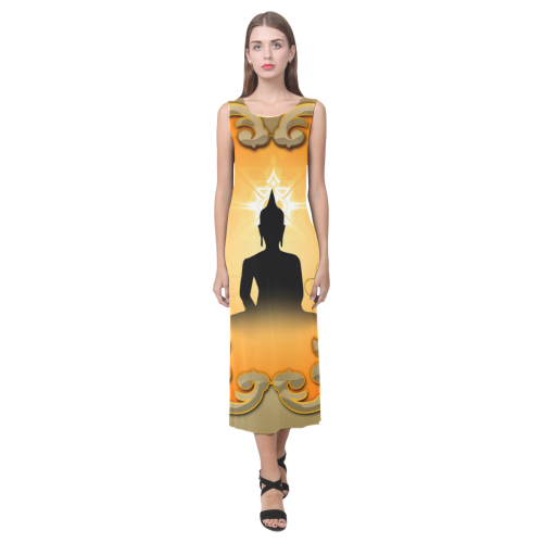 Buddha Phaedra Sleeveless Open Fork Long Dress (Model D08)