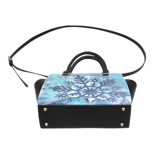 Icy snowflake by Martina Webster Classic Shoulder Handbag (Model 1653)