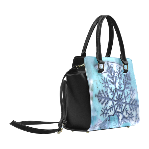 Icy snowflake by Martina Webster Classic Shoulder Handbag (Model 1653)