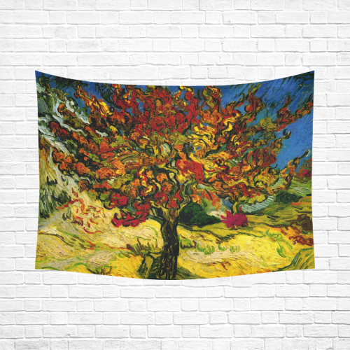 Van Gogh Mulberry Tree Cotton Linen Wall Tapestry 80"x 60"