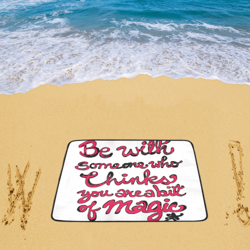 be with someones heart Beach Mat 78"x 60"