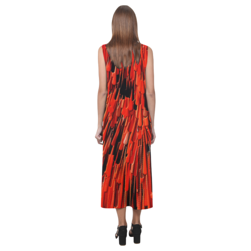 Magic Fall Colors by Artdream Phaedra Sleeveless Open Fork Long Dress (Model D08)