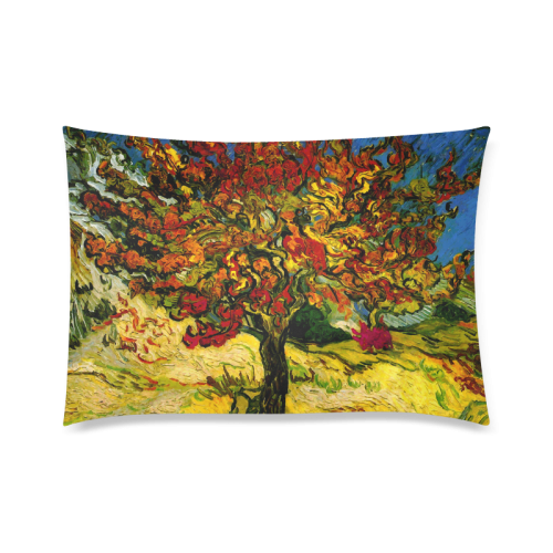 Van Gogh Mulberry Tree Custom Zippered Pillow Case 20"x30"(Twin Sides)