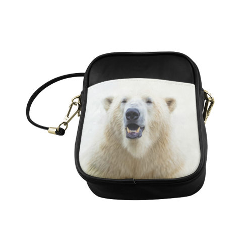 Cute  Zoo Polar Bear Sling Bag (Model 1627)