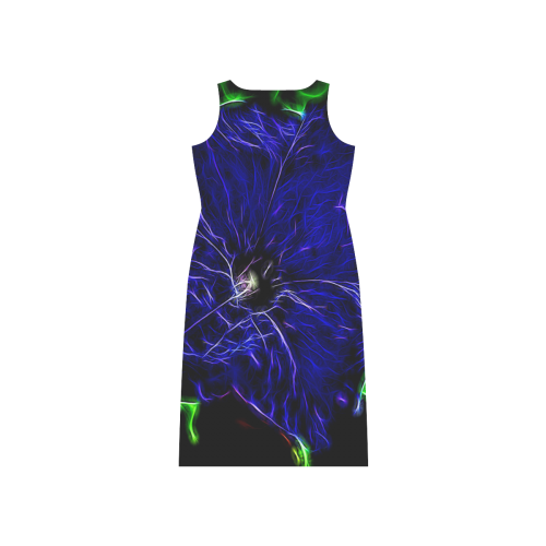 Blue Petunia Topaz Phaedra Sleeveless Open Fork Long Dress (Model D08)