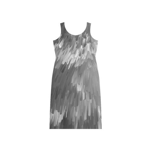 Happy Pattern by Artdream Phaedra Sleeveless Open Fork Long Dress (Model D08)