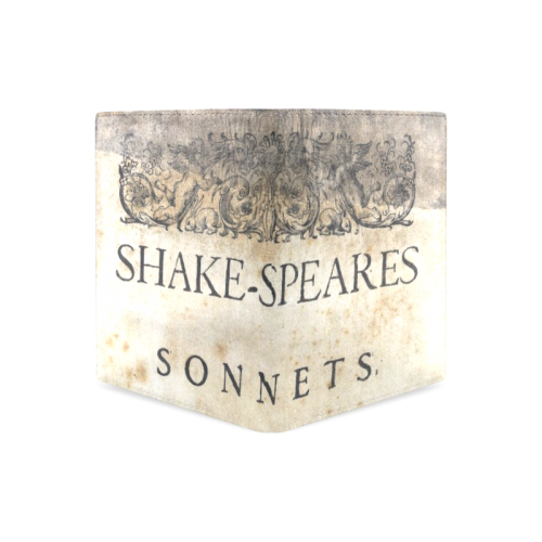 Shakespeare's Sonnets Men's Leather Wallet (Model 1612)