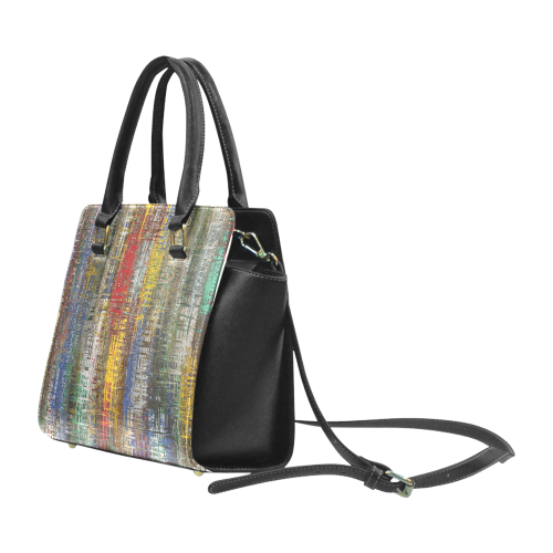 Colorful Grunge Rivet Shoulder Handbag (Model 1645)