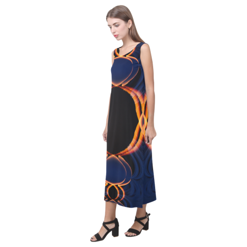 Twisted Eye Phaedra Sleeveless Open Fork Long Dress (Model D08)