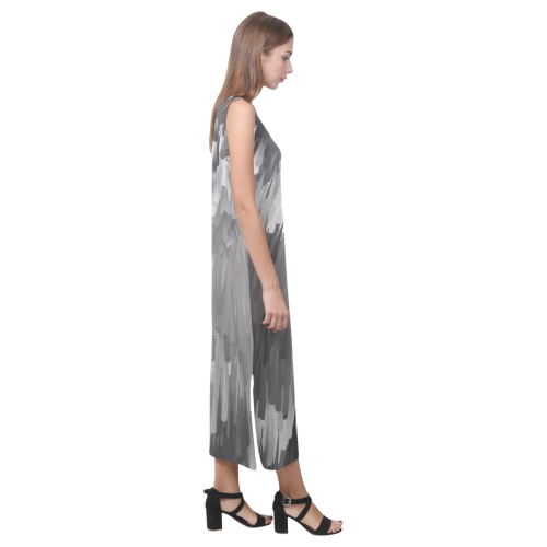 Happy Pattern by Artdream Phaedra Sleeveless Open Fork Long Dress (Model D08)