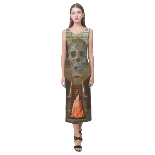 princess Phaedra Sleeveless Open Fork Long Dress (Model D08)