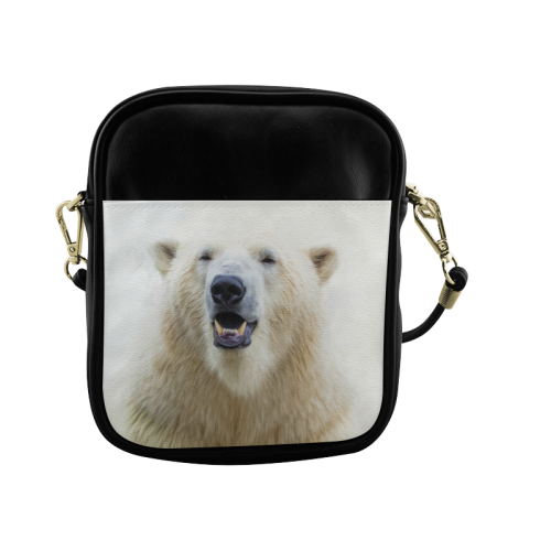 Cute  Zoo Polar Bear Sling Bag (Model 1627)