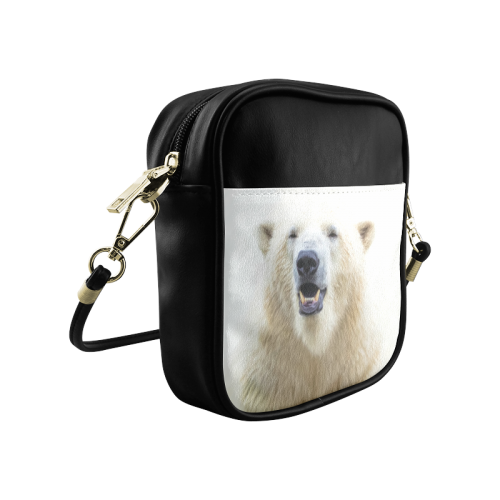 Cute  Zoo Polar Bear Sling Bag (Model 1627)