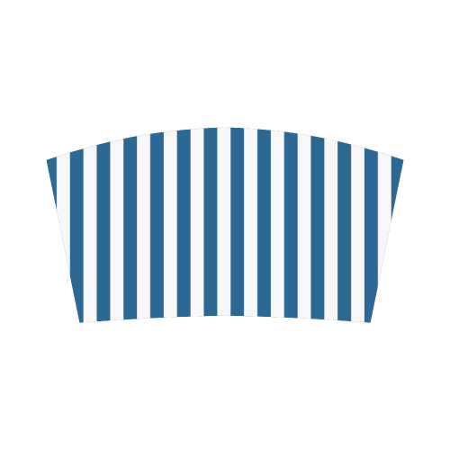 Bandeau Top, Blue & White Stripes Bandeau Top