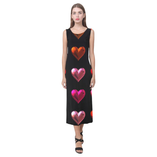 shiny hearts 9 Phaedra Sleeveless Open Fork Long Dress (Model D08)