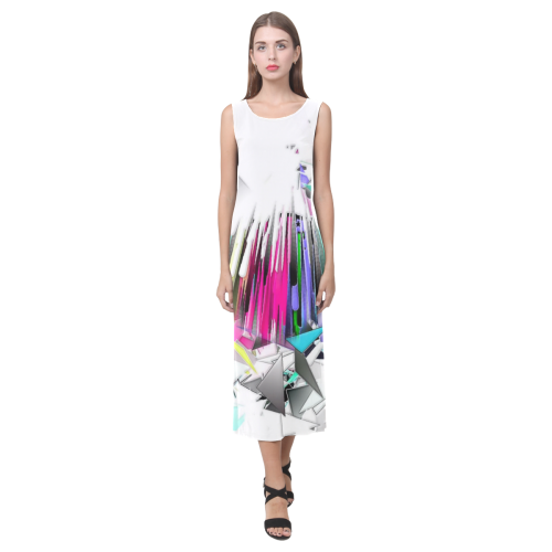 Broken Mirror by Artdream Phaedra Sleeveless Open Fork Long Dress (Model D08)