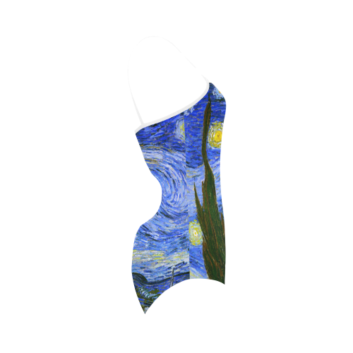 Van Gogh Starry Night Tree Strap Swimsuit ( Model S05)