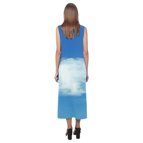 Summer Clouds Phaedra Sleeveless Open Fork Long Dress (Model D08)