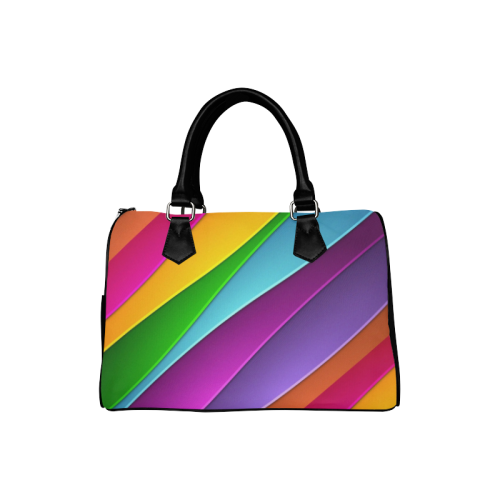 Layered Rainbow Boston Handbag (Model 1621)