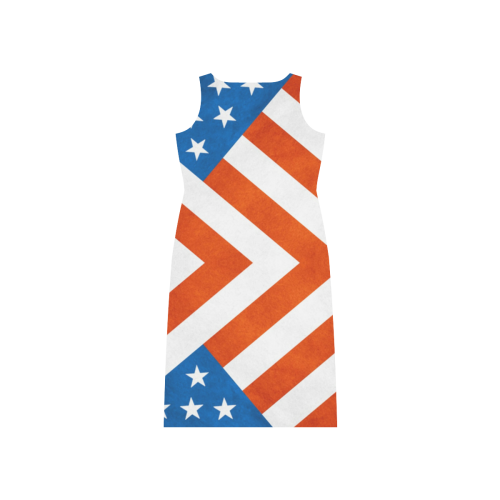 America Phaedra Sleeveless Open Fork Long Dress (Model D08)