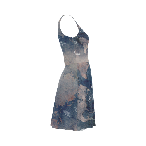 world map 26 Atalanta Sundress (Model D04)