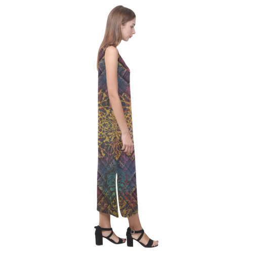 magic 3a' Phaedra Sleeveless Open Fork Long Dress (Model D08)