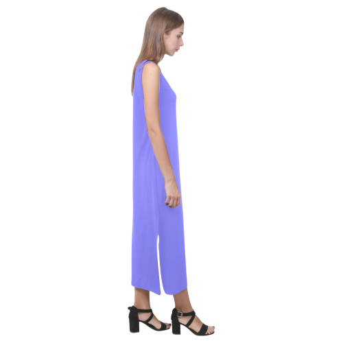 Periwinkle Perkiness Phaedra Sleeveless Open Fork Long Dress (Model D08)