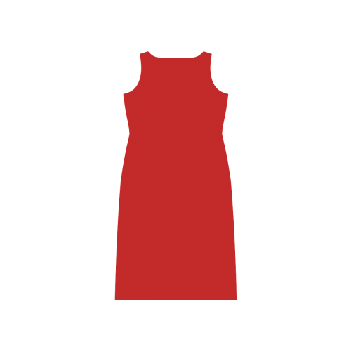 Flourished Heart Phaedra Sleeveless Open Fork Long Dress (Model D08)