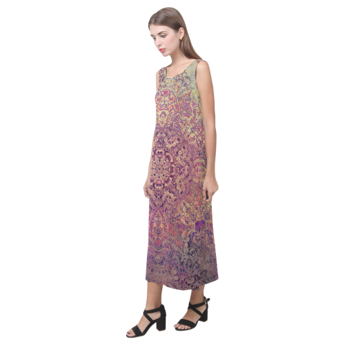 Magic mandala 6 Phaedra Sleeveless Open Fork Long Dress (Model D08)