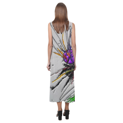 Plash (Original Paint) by Nico Bielow Phaedra Sleeveless Open Fork Long Dress (Model D08)