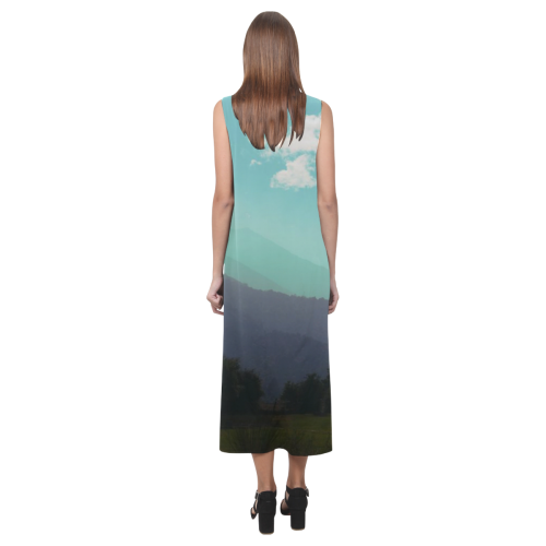 Deep Layers Phaedra Sleeveless Open Fork Long Dress (Model D08)