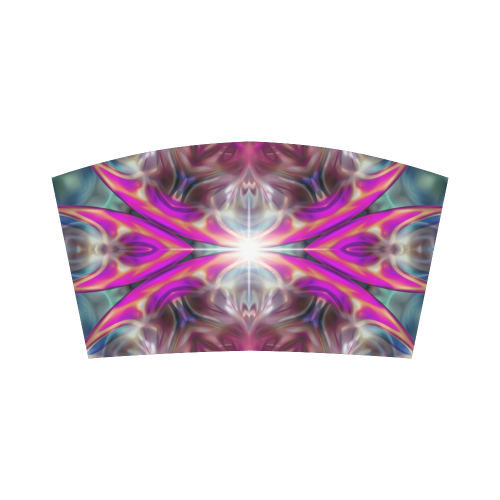 Apophysis Fractal Kaleidoscope Mirror pink blue Bandeau Top