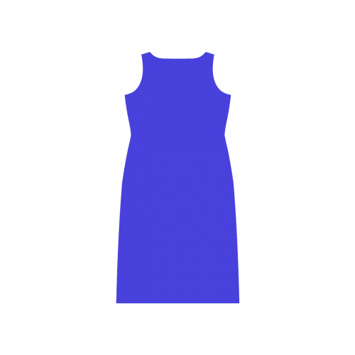 Blessed Mother Blue Phaedra Sleeveless Open Fork Long Dress (Model D08)