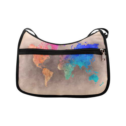 world map 25 Crossbody Bags (Model 1616)