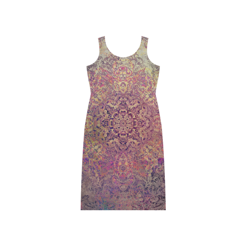 Magic mandala 6 Phaedra Sleeveless Open Fork Long Dress (Model D08)