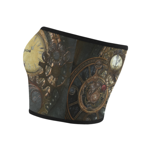 Painting Steampunk clocks and gears Bandeau Top