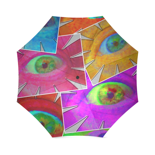 Eyeflowers Collage Foldable Umbrella (Model U01)