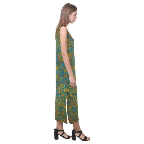 magic 1a Phaedra Sleeveless Open Fork Long Dress (Model D08)