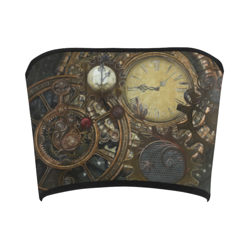 Painting Steampunk clocks and gears Bandeau Top