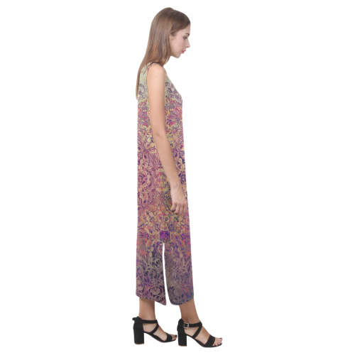 Magic mandala 6 Phaedra Sleeveless Open Fork Long Dress (Model D08)
