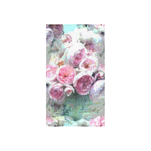 Pink Flowers Custom Towel 16"x28"