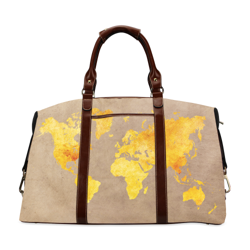 world map 23 Classic Travel Bag (Model 1643)