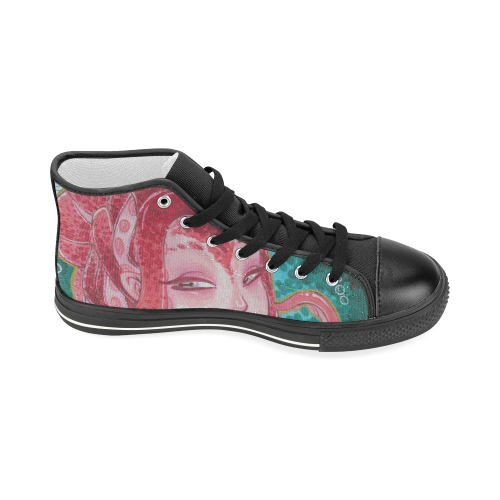 octogirl Women's Classic High Top Canvas Shoes (Model 017)