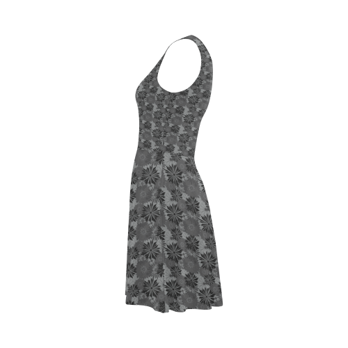 Wedding Day Grey Floral by Aleta Atalanta Sundress (Model D04)