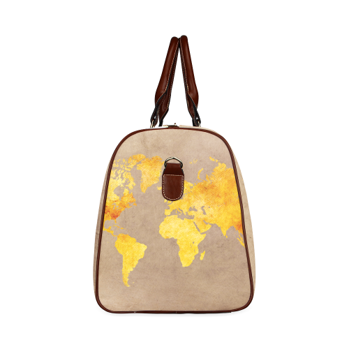 world map 23 Waterproof Travel Bag/Large (Model 1639)